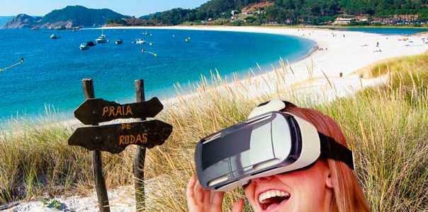 Los paisajes de las islas cíes, a través de unas gafas de realidad virtual