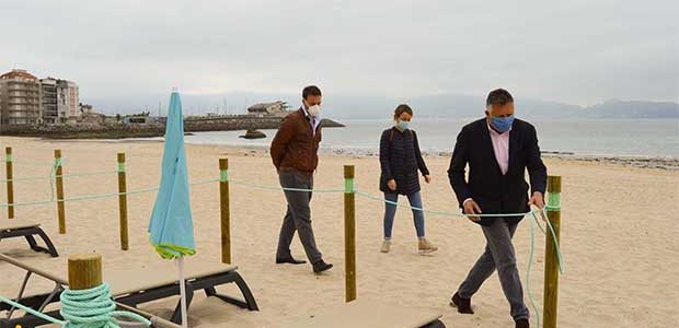 Habrá «acomodadores» en las playas de Sanxenxo para controlar el aforo